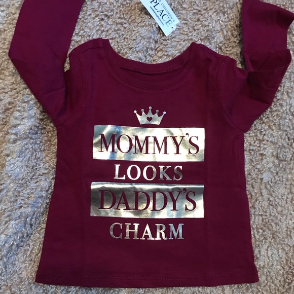 ⭐️Mommy’s Looks/Daddy’s Charm Tee 12-18 mth⭐️ - Picture 4 of 4
